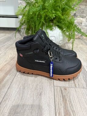 Barebarics UrbanEdge  sustainable leather Waterproof Black Boots